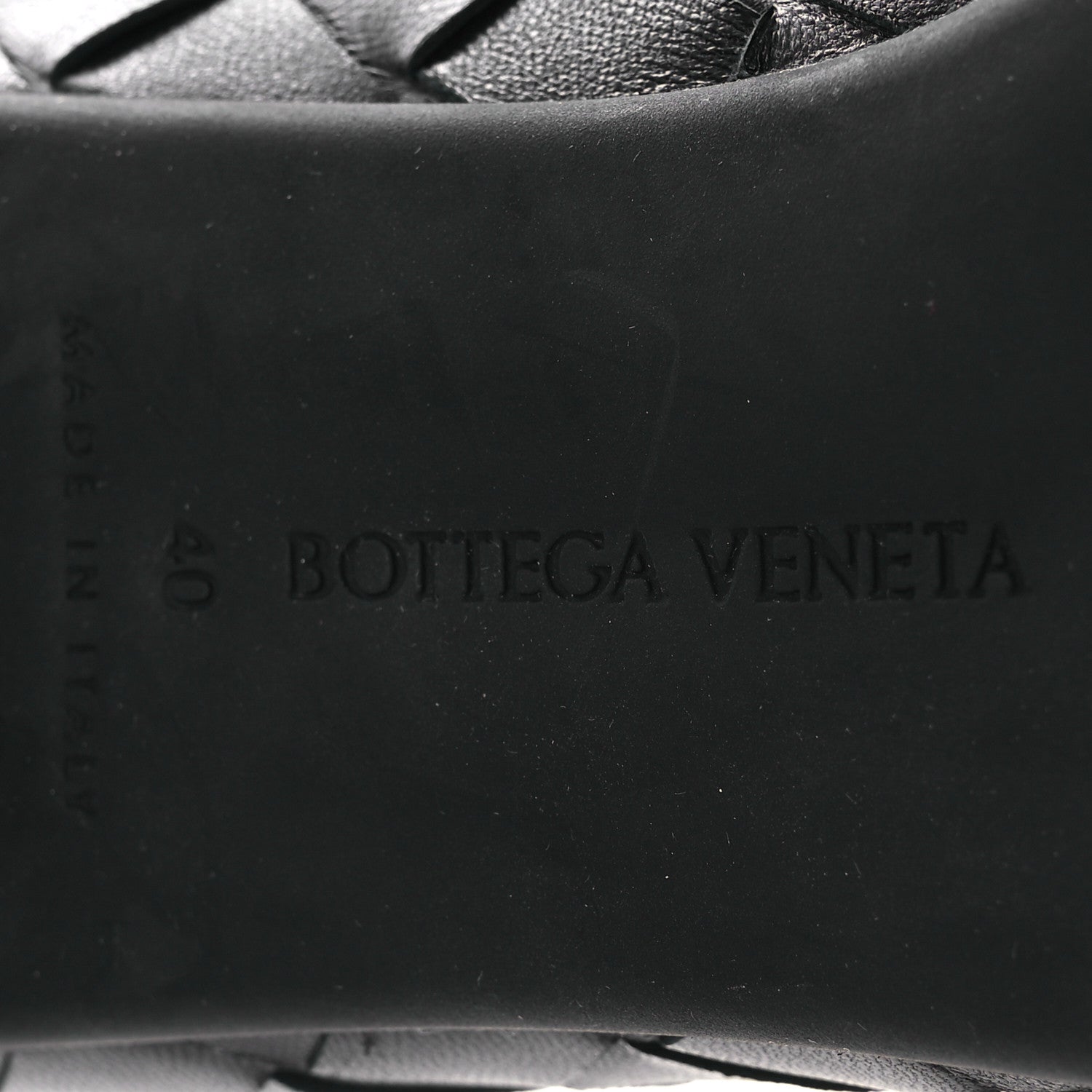 Bottega Veneta Lambskin Intrecciato Atomic Mid Heel Ankle 40 Black 8 of 11