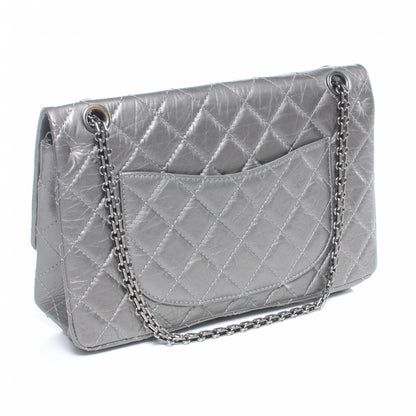 Chanel Aged Calfskin 2.55 Reissue 226 Jumbo Flap Silver 3 of 6