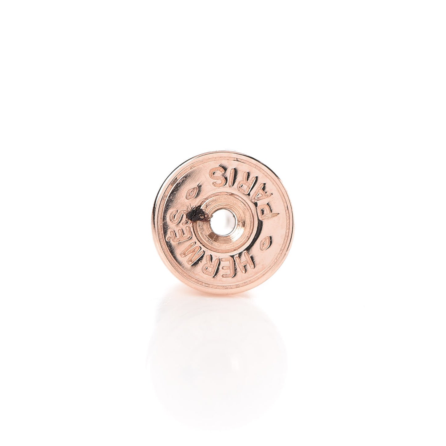 Rose Gold Lacquered Pop H Earrings Black