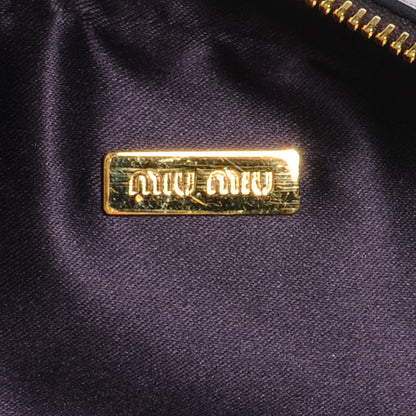 Miu Miu Crocodile Embossed Saint Cocco Lux Pochette Malva 7 of 9