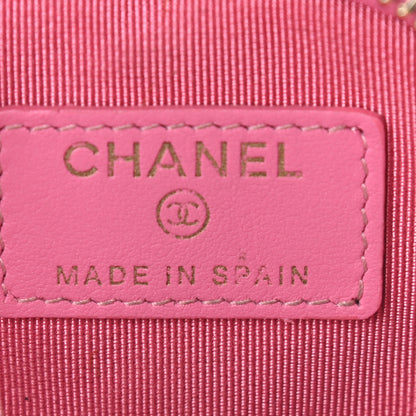 Chanel Caviar Quilted Zip Around Classic Coin Purse Pink 6 of 7
