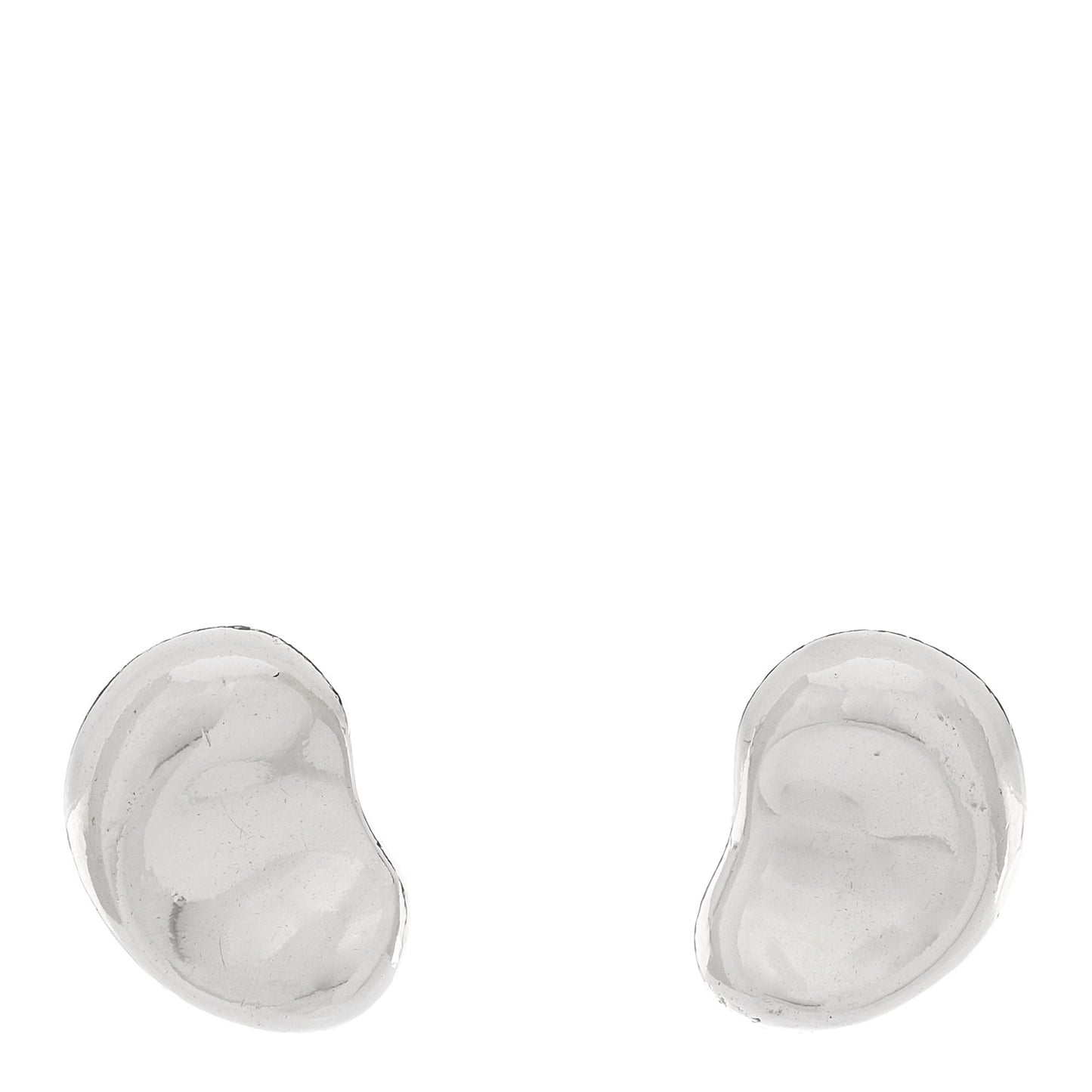Sterling Silver 12mm Elsa Peretti Bean Earrings