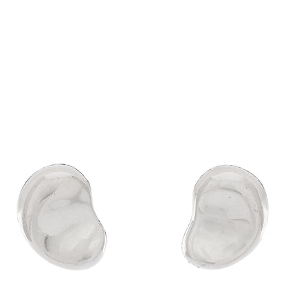 Tiffany Sterling Silver 12mm Elsa Peretti Bean Earrings 1 of 4