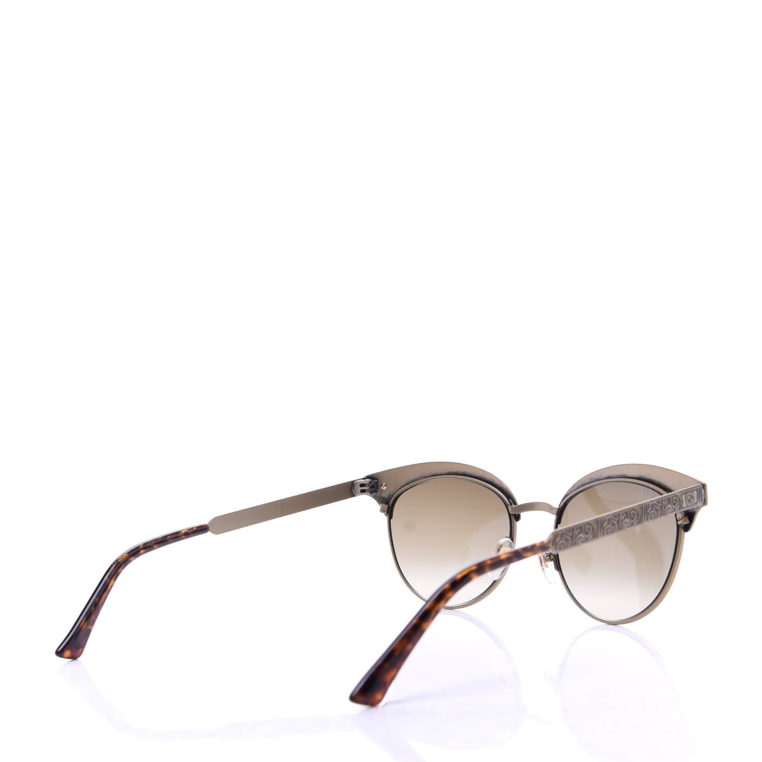 Gucci Metal Tiger GG0220S Sunglasses Antique Gold 4 of 8