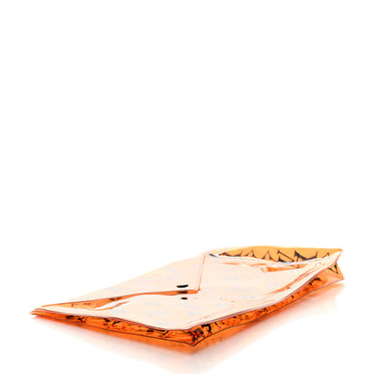 Louis Vuitton PVC Monogram Printed Envelope Pouch Orange 4 of 6