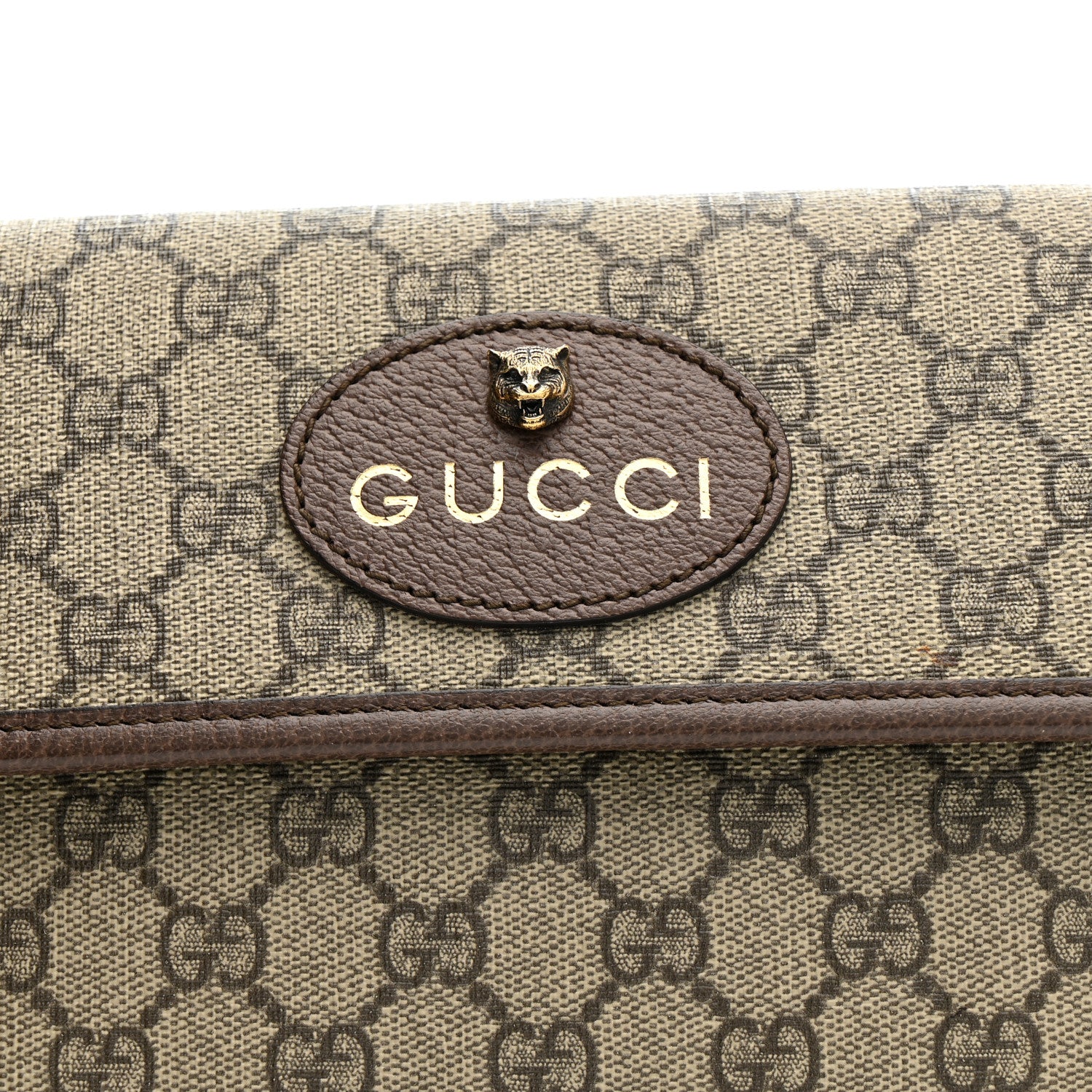 Gucci GG Supreme Monogram Neo Vintage Web Belt Bag Brown 9 of 11