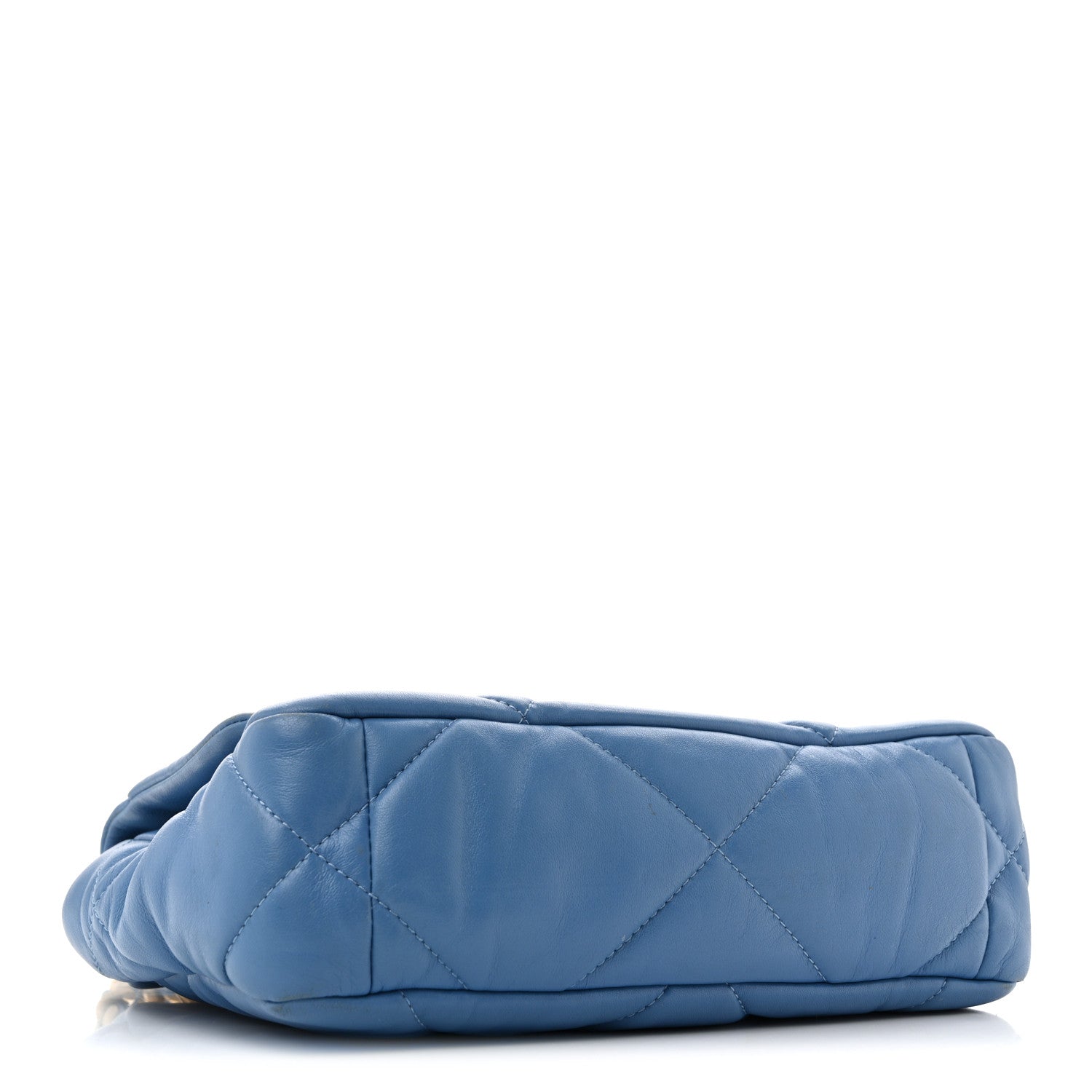 Chanel Lambskin Quilted Medium Chanel 19 Flap Blue 4 of 13