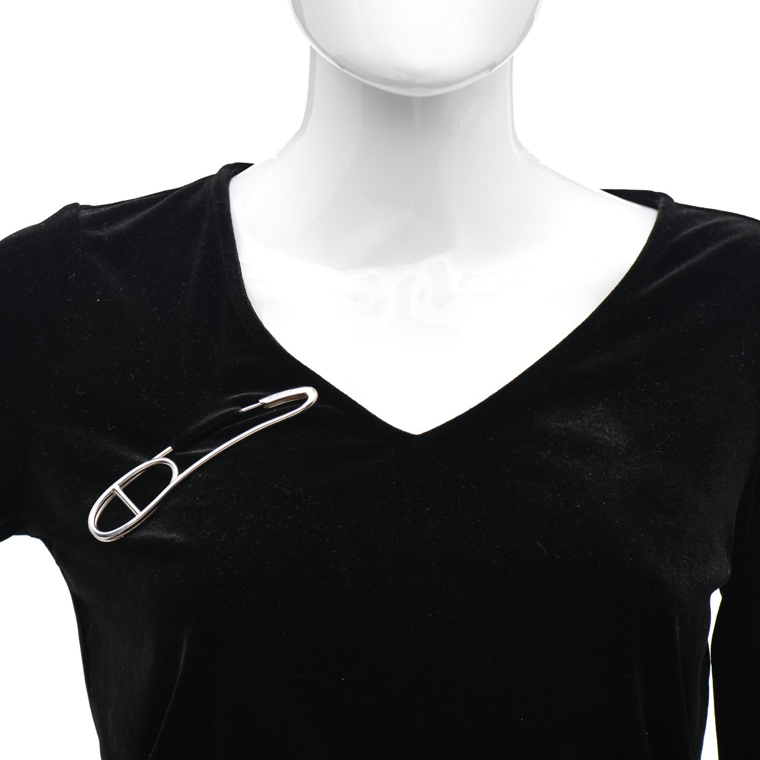 Hermes Sterling Silver Chaine d'Ancre Punk Brooch Pin 2 of 5