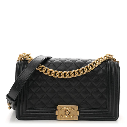 Chanel Caviar Quilted Medium Boy Flap Black 1 of 11