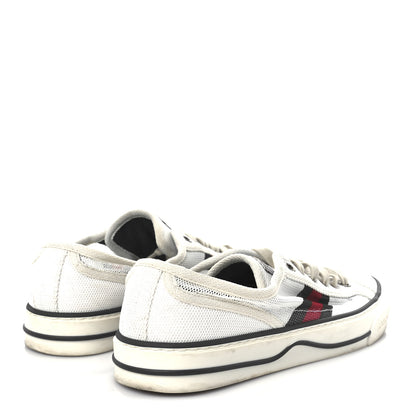 Gucci Mesh Web Womens 1977 Tennis Sneakers 37.5 Great White Mystic White 5 of 8