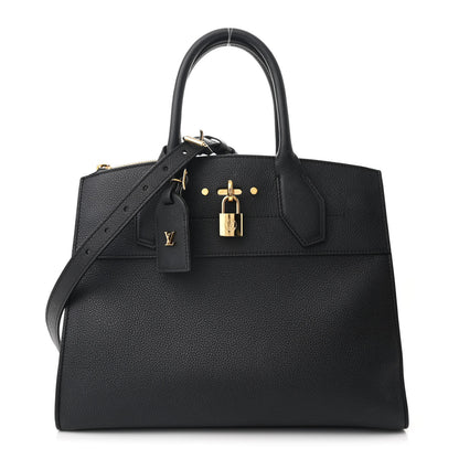 Louis Vuitton Taurillon City Steamer MM Black 1 of 11