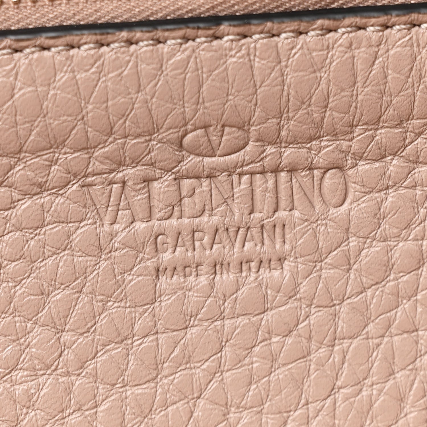 Valentino Garavani Pebbled Calfskin Mini Rockstud Tote Poudre 6 of 9
