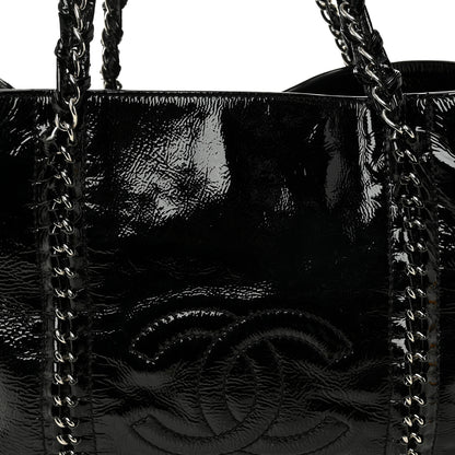 Chanel Patent Calfskin Large Luxe Ligne Tote Black 10 of 12