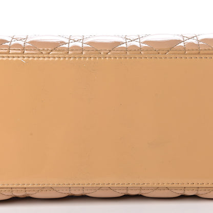 Christian Dior Patent Cannage Medium Lady Dior Beige 13 of 22