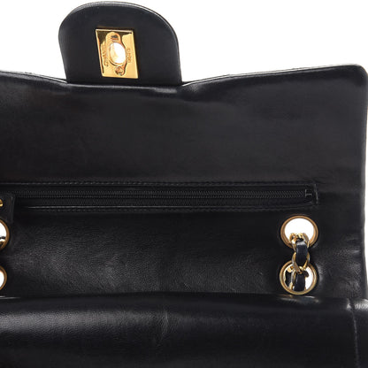 Chanel Lambskin Quilted Small Double Flap Black 13 of 16