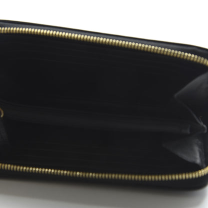 Burberry House Check Bridle Calfskin Ziggy Zip Around Wallet Black 5 of 9