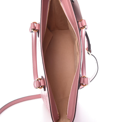 Gucci Guccissima Signature Small Zippered Bucket Tote Rose Baby Candy 5 of 8