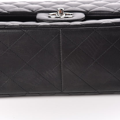 Chanel Lambskin Quilted Jumbo Double Flap Black 9 of 12