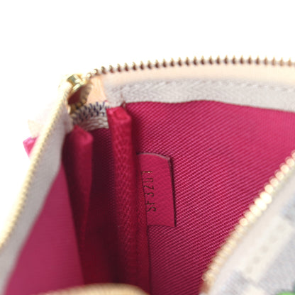 Louis Vuitton Damier Azur 2021 Christmas Animation Hollywood Mini Pochette Accessories Fuchsia 7 of 7