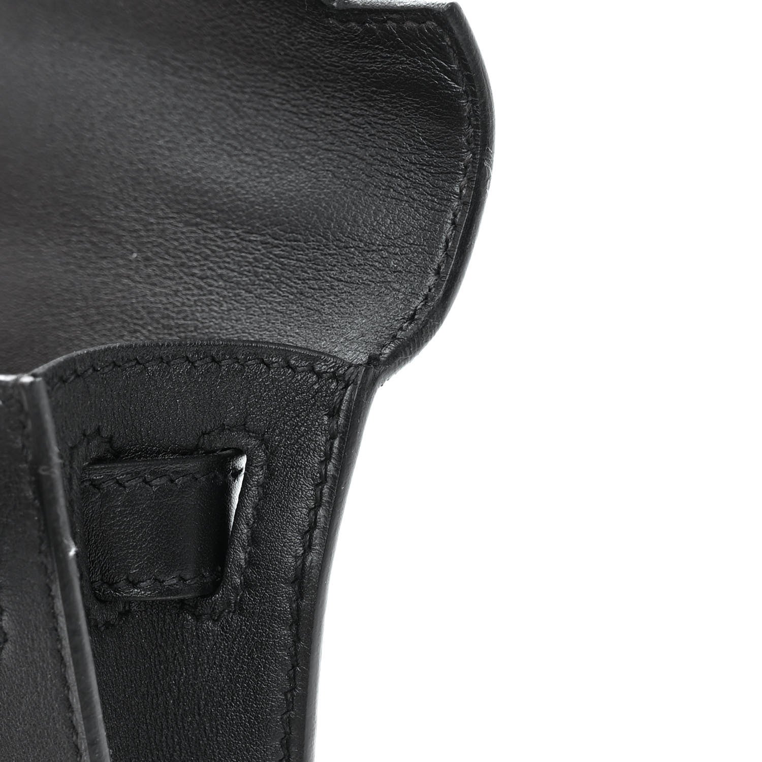 Hermes Swift Kelly Cut Clutch Pochette Black 11 of 14