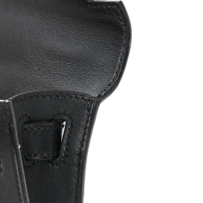 Hermes Swift Kelly Cut Clutch Pochette Black 11 of 14