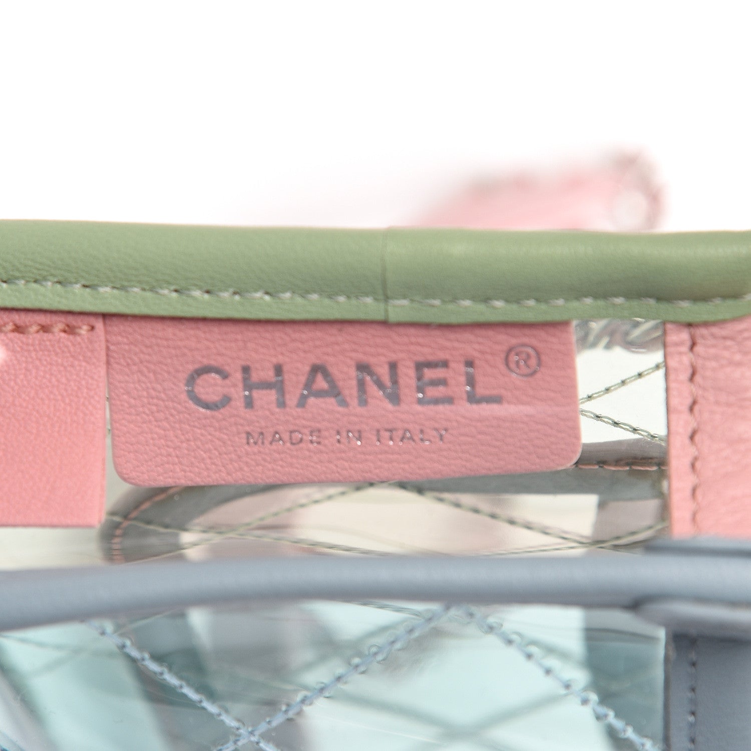 Chanel Lambskin PVC Quilted Mini Coco Splash Flap Blue Green 5 of 9
