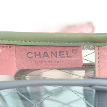 Chanel Lambskin PVC Quilted Mini Coco Splash Flap Blue Green 5 of 9