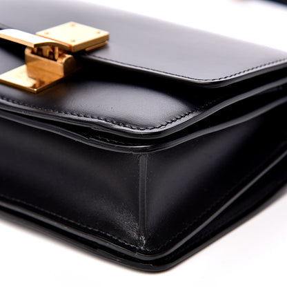 Celine Box Calfskin Small Classic Box Flap Bag Black 9 of 10