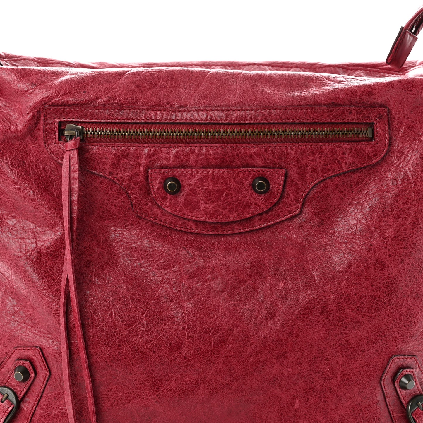 Agneau Classic Hardware Day Hobo Pourpre