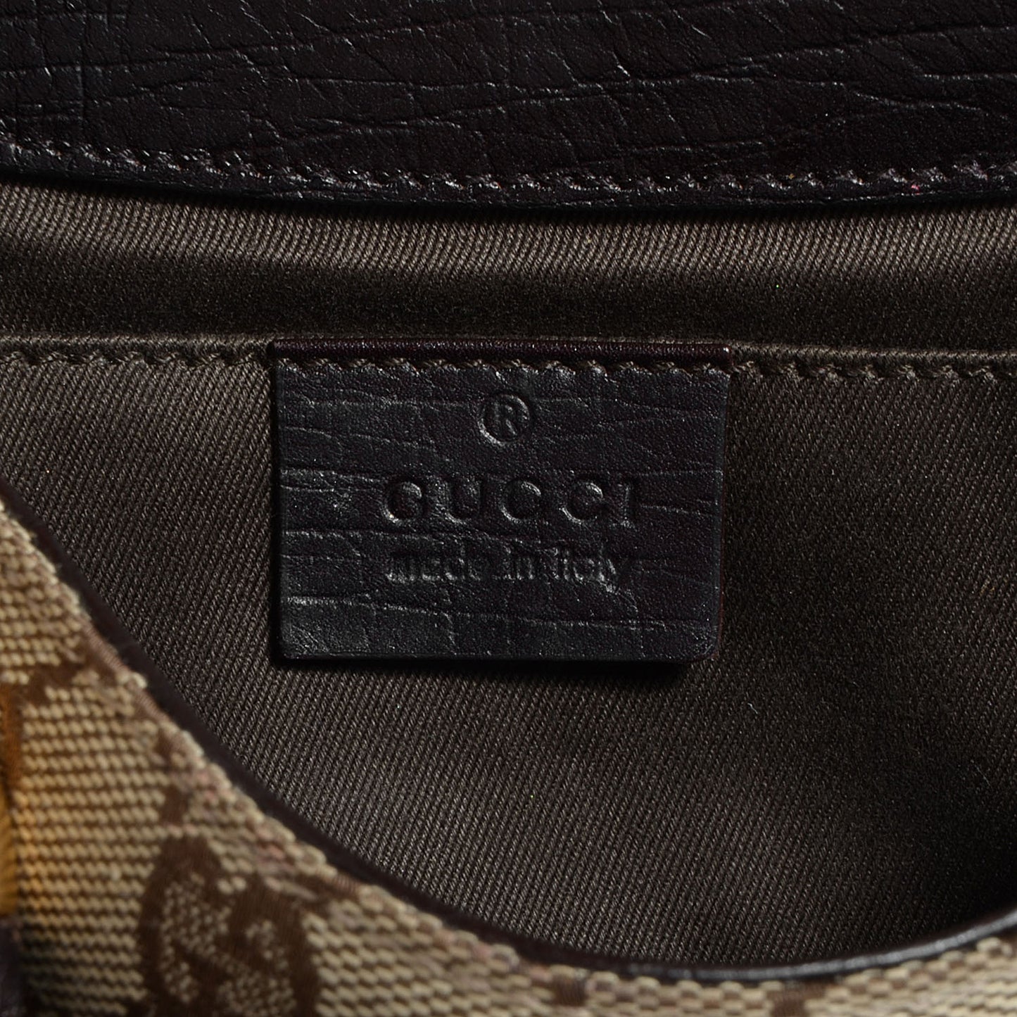 Monogram Horsebit Clutch Brown