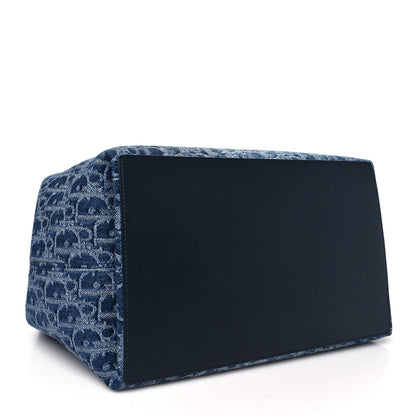 Christian Dior Denim Jacquard Oblique Medium Toujours Blue 5 of 11