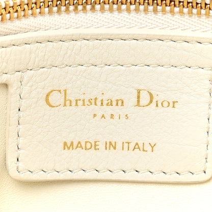 Christian Dior Calfskin Cannage Small Caro Bag Ivory 5 of 10