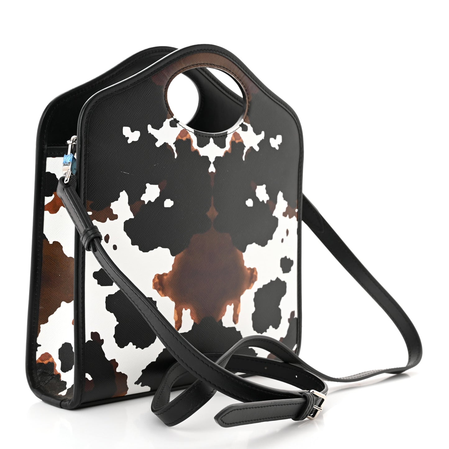 Calfskin Cow Print Mini Pocket Bag Multicolor