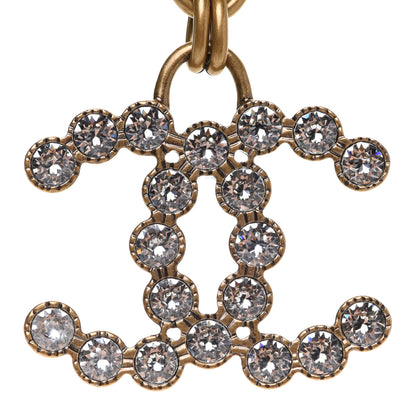 Chanel Crystal City of Lights Letter Chain Necklace Gold 3 of 5