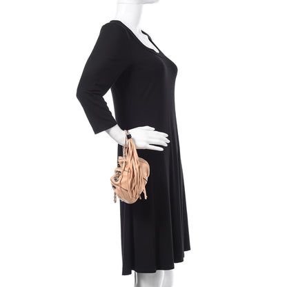 Chanel Lambskin Satin Mini Drawstring Tassel Shoulder Bag Rose Clair 2 of 10