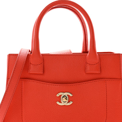 Chanel Grained Calfskin Mini Neo Executive Shopper Tote Red 9 of 14