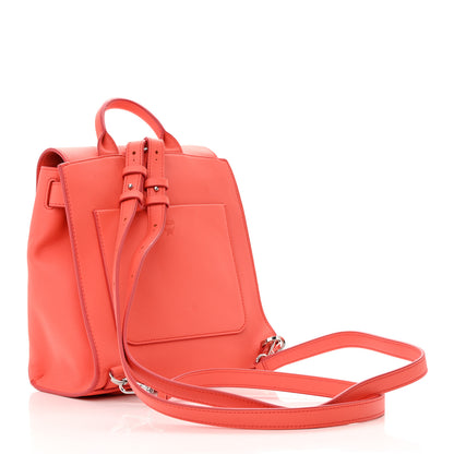 MCM Calfskin Ottomar Monogram Essential Small Backpack Hot Coral 3 of 19