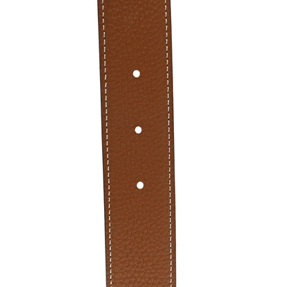Hermes Swift Togo 32mm H Belt 85 Black Gold 4 of 5