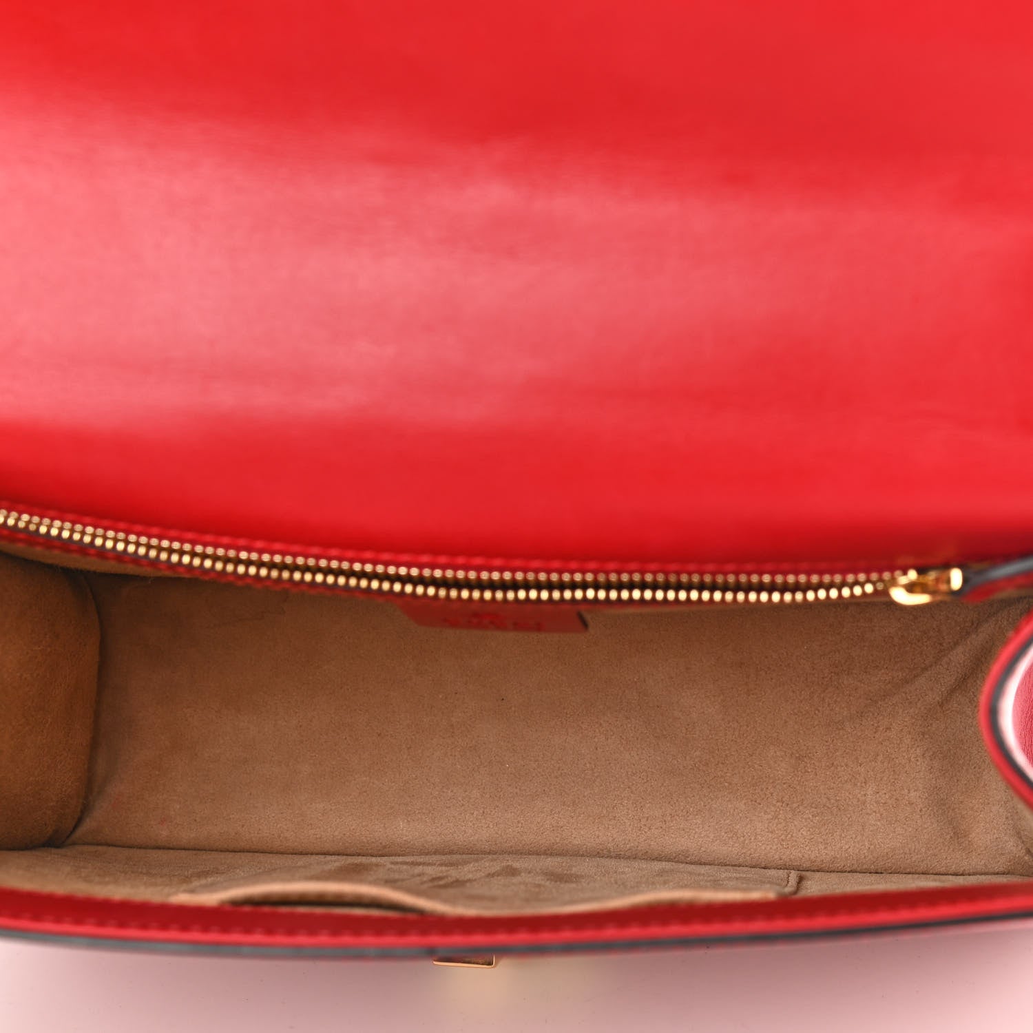 Gucci Calfskin Small Sylvie Shoulder Bag Hibiscus Red 4 of 14