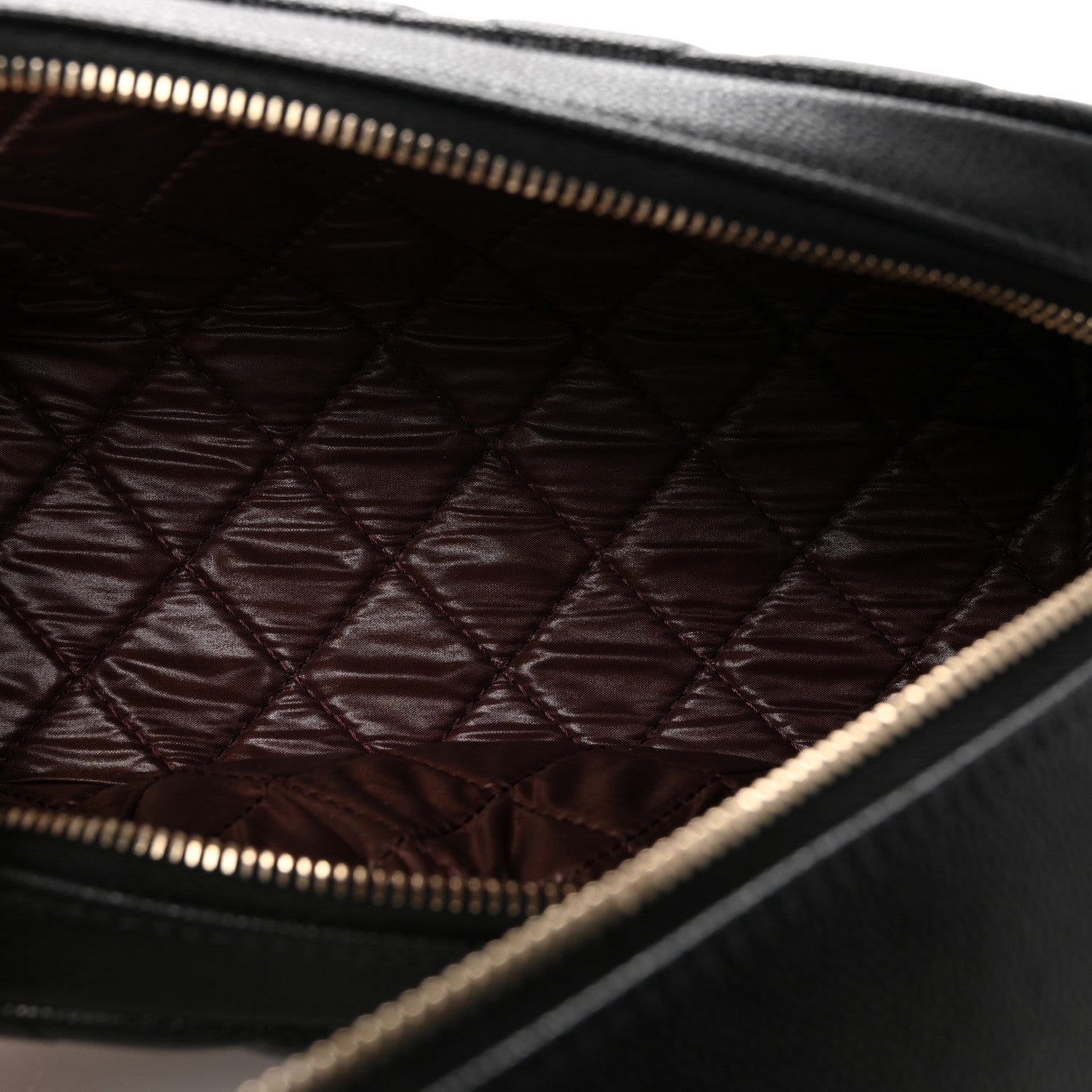 Chanel Caviar Quilted Toiletry Case With Chain Black 5 of 8