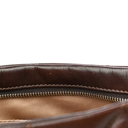 Chanel Lambskin Bubble Quilt Pochette Brown 14 of 16