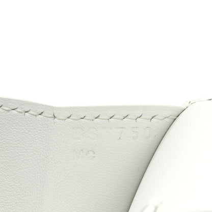 Hermes Swift Shadow Clutch 29 White 7 of 8