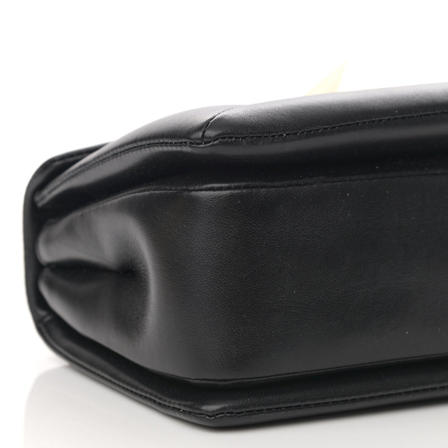 Nappa One Stud Chain Clutch Black