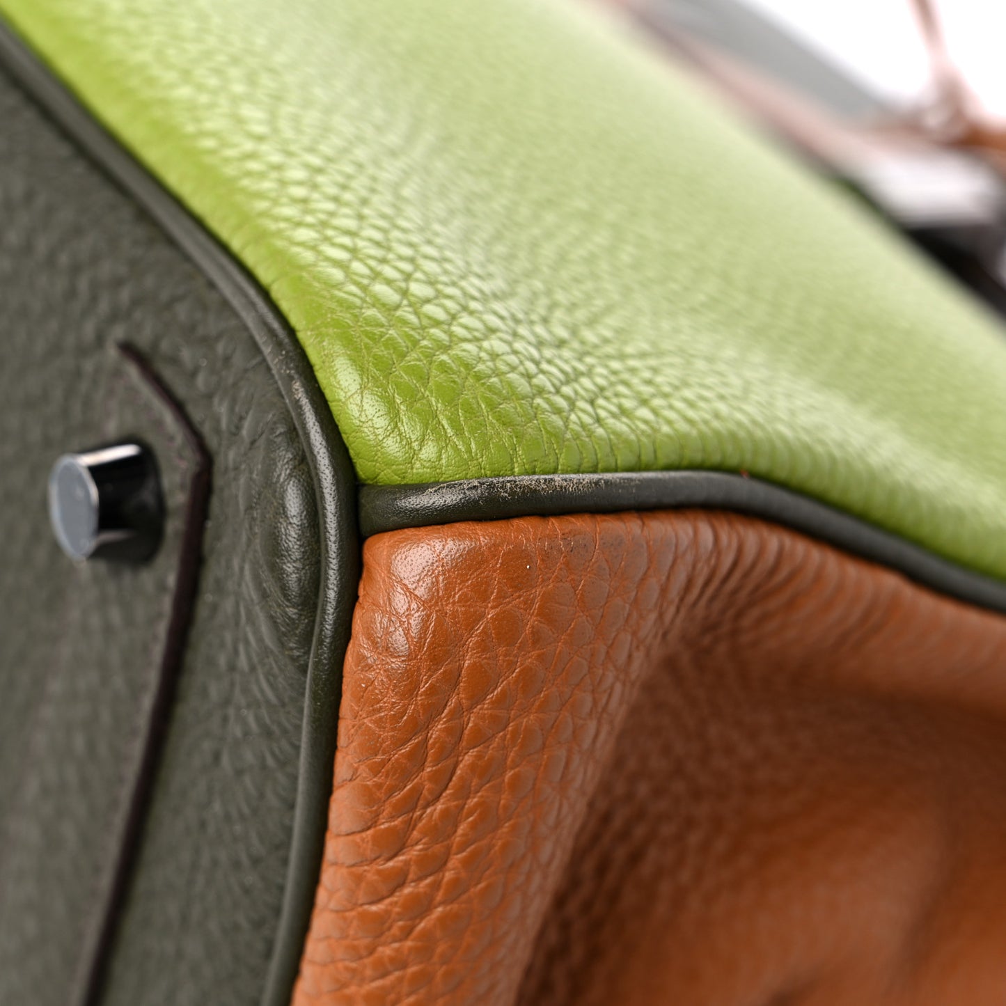 Fjord Togo Birkin HAC 32 Vert Anis Gold Vert Olive