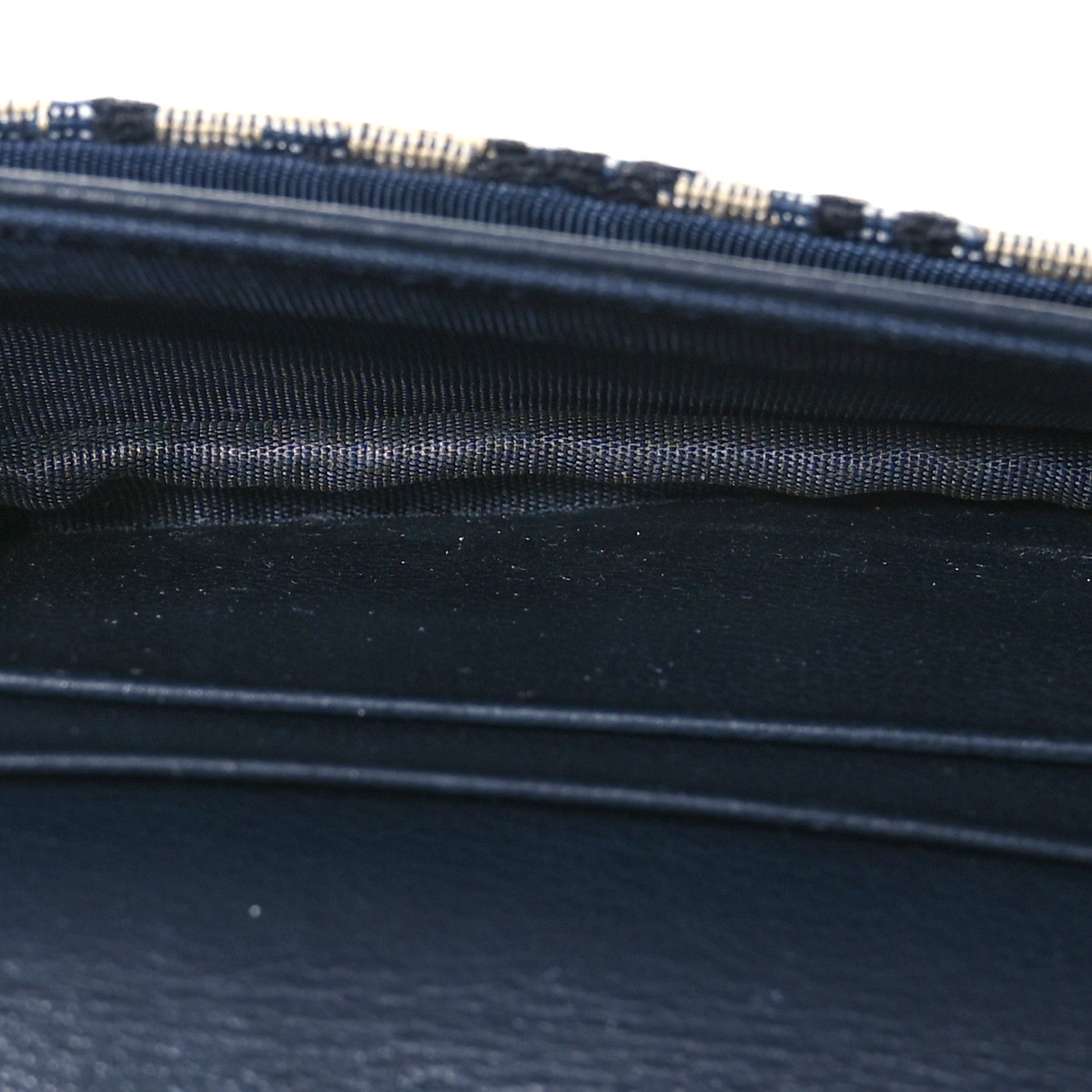 Christian Dior Oblique Saddle Card Holder Blue 5 of 7