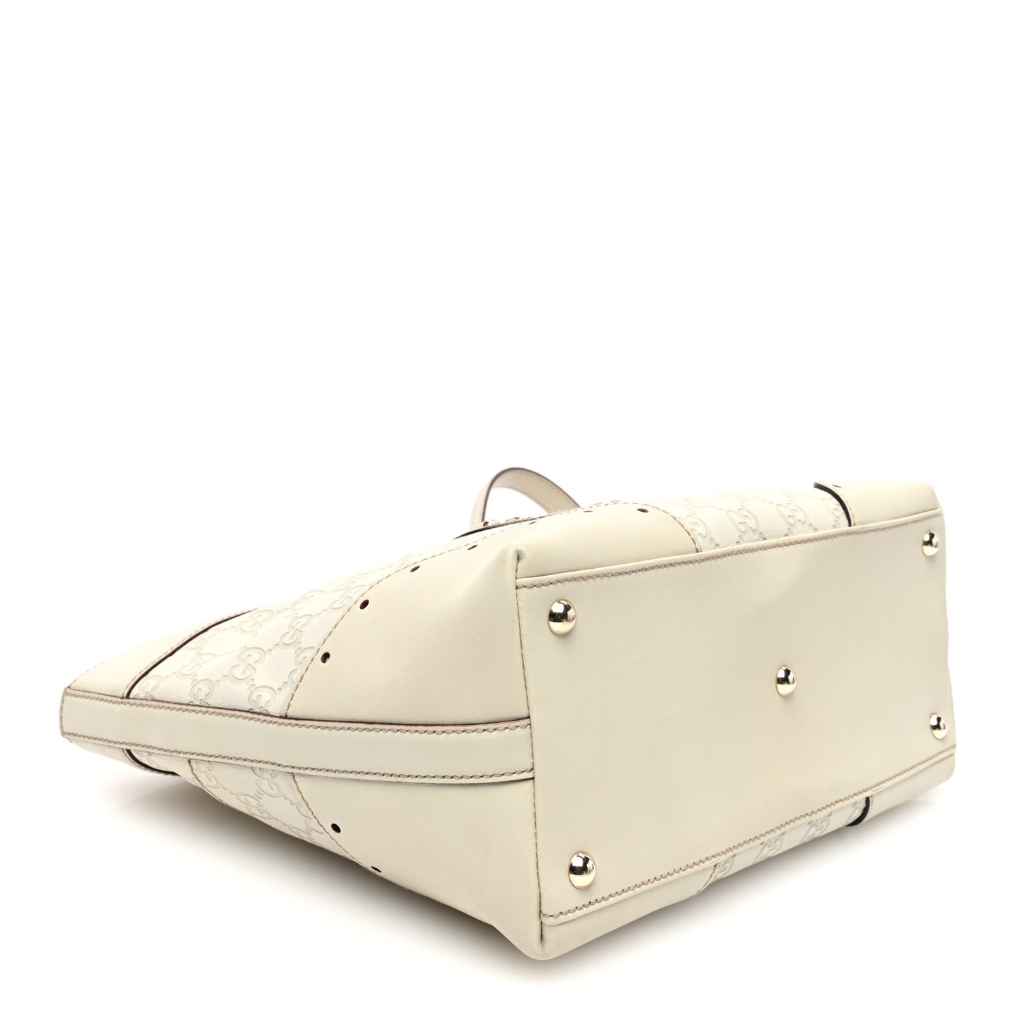 Guccissima Large Punch Tote Ivory