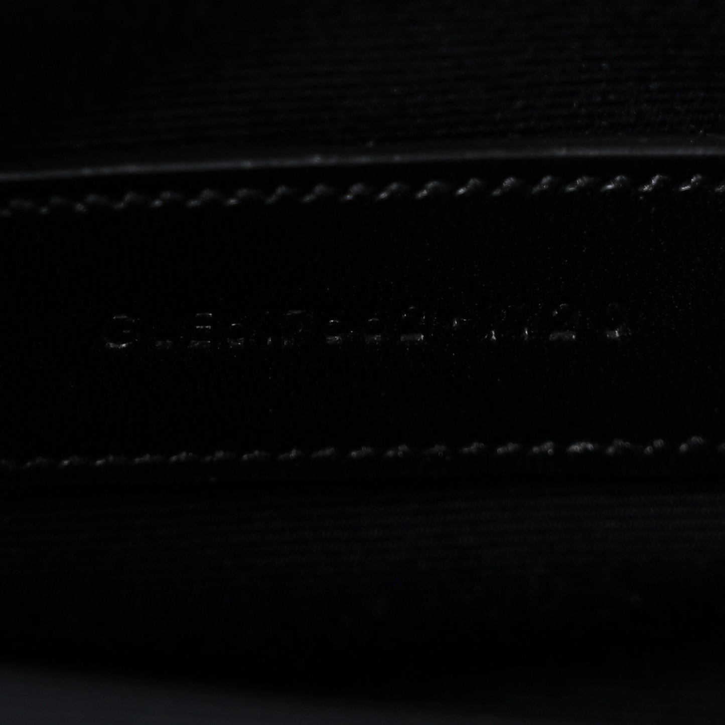 Grain De Poudre Matelasse Chevron Monogram Envelope Clutch Black
