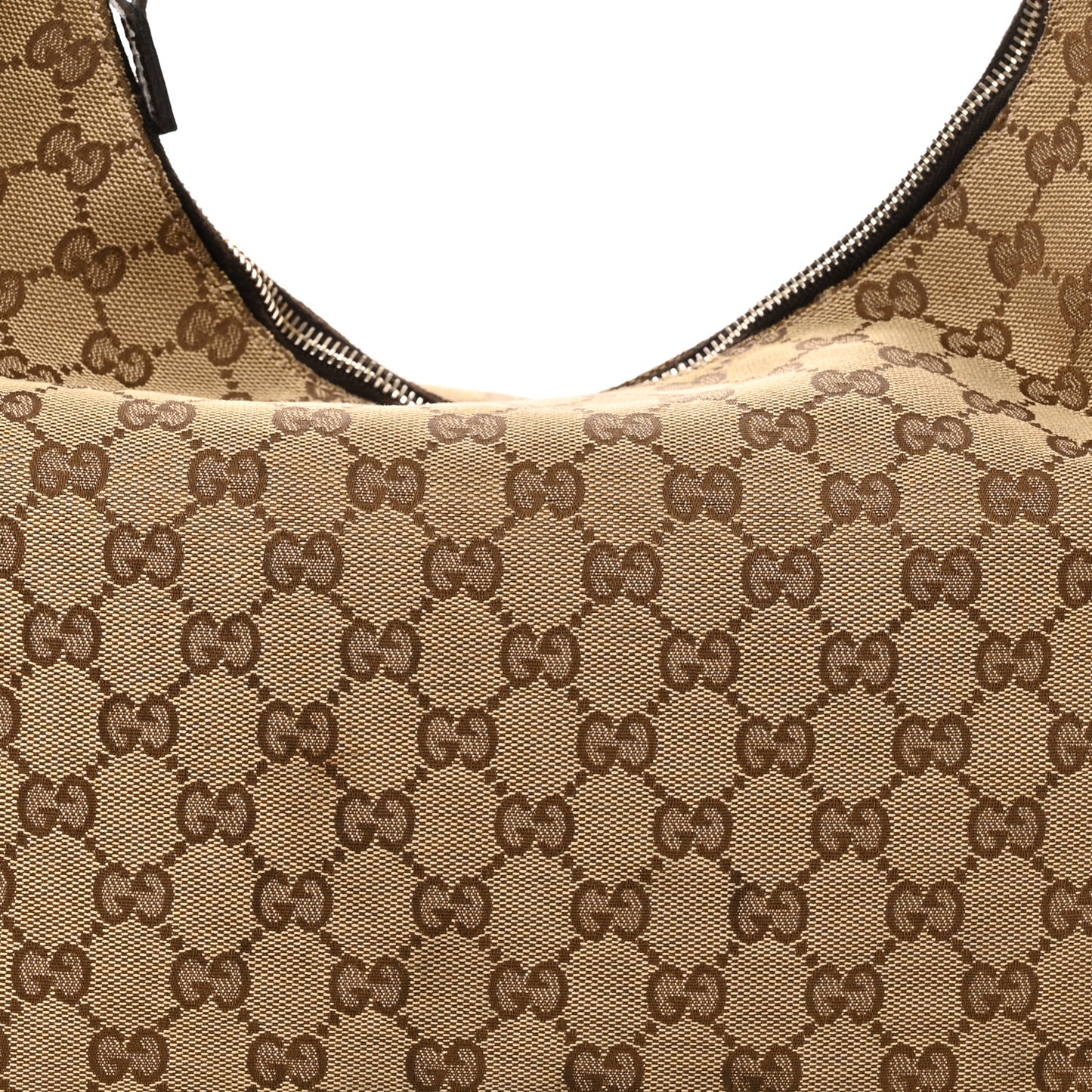 Monogram Medium Horsebit Chain Hobo Dark Brown