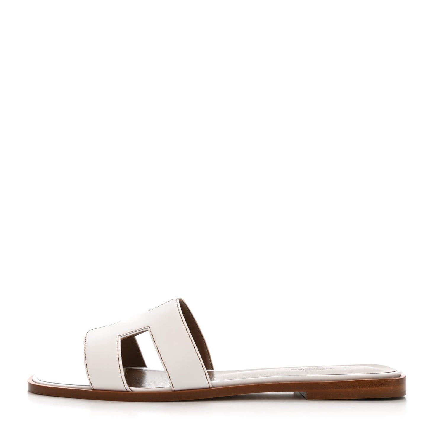 Box Calfskin Oran Sandals 40 White