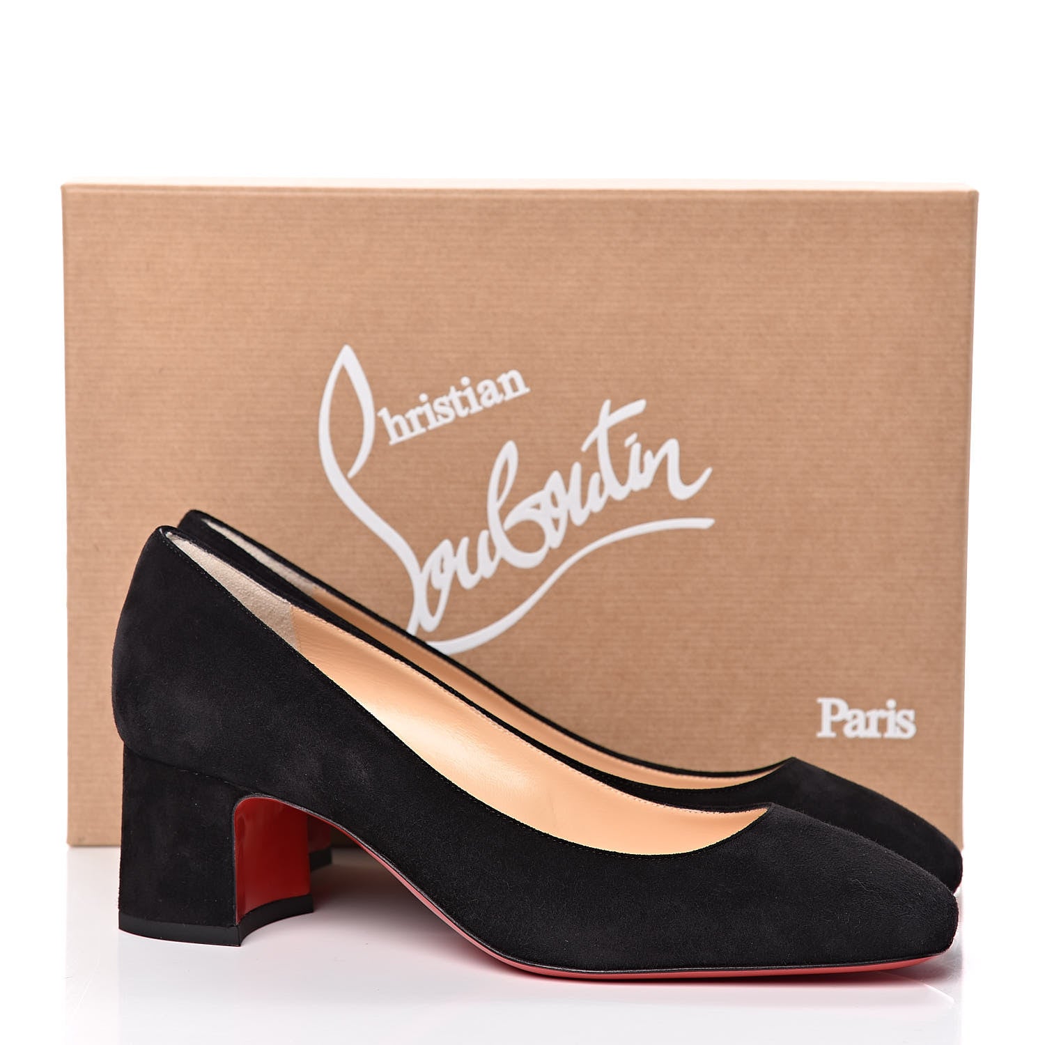 Christian Louboutin Veau Velours Donna Studs 55 Pumps 37.5 Black 9 of 9